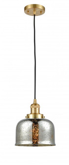 Bell - 1 Light - 8 inch - Satin Gold - Cord hung - Mini Pendant (3442|201C-SG-G78-LED)