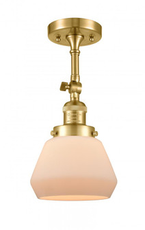 Fulton - 1 Light - 7 inch - Satin Gold - Adjustable Semi-Flush Mount (3442|201F-SG-G171)