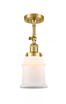 Canton - 1 Light - 6 inch - Satin Gold - Adjustable Semi-Flush Mount (3442|201F-SG-G181-LED)