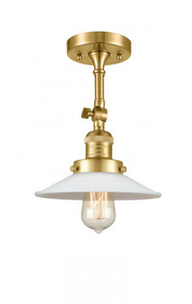 Halophane - 1 Light - 9 inch - Satin Gold - Adjustable Semi-Flush Mount (3442|201F-SG-G1-LED)