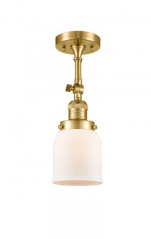 Bell - 1 Light - 5 inch - Satin Gold - Adjustable Semi-Flush Mount (3442|201F-SG-G51-LED)
