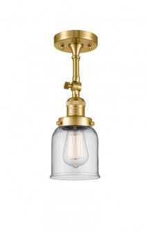 Bell - 1 Light - 5 inch - Satin Gold - Adjustable Semi-Flush Mount (3442|201F-SG-G52-LED)