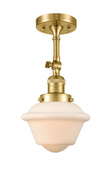 Oxford - 1 Light - 7 inch - Satin Gold - Adjustable Semi-Flush Mount (3442|201F-SG-G531-LED)
