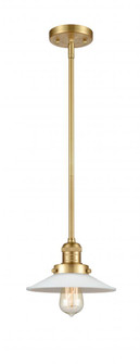 Halophane - 1 Light - 9 inch - Satin Gold - Stem Hung - Mini Pendant (3442|201S-SG-G1)