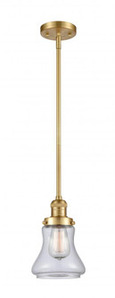 Bellmont - 1 Light - 7 inch - Satin Gold - Stem Hung - Mini Pendant (3442|201S-SG-G192-LED)