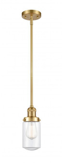 Dover - 1 Light - 5 inch - Satin Gold - Stem Hung - Mini Pendant (3442|201S-SG-G312-LED)