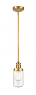 Dover - 1 Light - 5 inch - Satin Gold - Stem Hung - Mini Pendant (3442|201S-SG-G314)