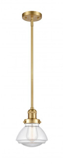 Olean - 1 Light - 7 inch - Satin Gold - Stem Hung - Mini Pendant (3442|201S-SG-G322)
