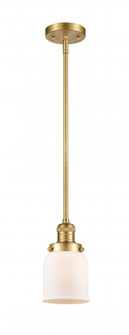 Bell - 1 Light - 5 inch - Satin Gold - Stem Hung - Mini Pendant (3442|201S-SG-G51-LED)