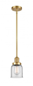 Bell - 1 Light - 5 inch - Satin Gold - Stem Hung - Mini Pendant (3442|201S-SG-G52-LED)
