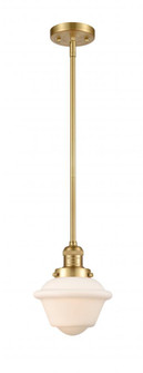 Oxford - 1 Light - 8 inch - Satin Gold - Stem Hung - Mini Pendant (3442|201S-SG-G531-LED)