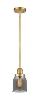Bell - 1 Light - 5 inch - Satin Gold - Stem Hung - Mini Pendant (3442|201S-SG-G53-LED)