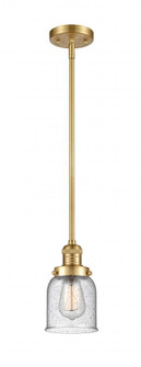 Bell - 1 Light - 5 inch - Satin Gold - Stem Hung - Mini Pendant (3442|201S-SG-G54-LED)