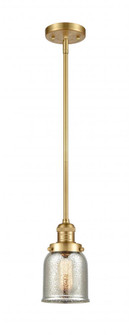 Bell - 1 Light - 5 inch - Satin Gold - Stem Hung - Mini Pendant (3442|201S-SG-G58-LED)