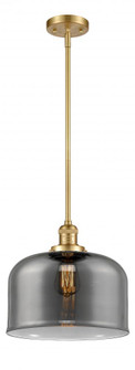 Bell - 1 Light - 12 inch - Satin Gold - Stem Hung - Mini Pendant (3442|201S-SG-G73-L-LED)