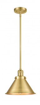 Briarcliff - 1 Light - 10 inch - Satin Gold - Stem Hung - Mini Pendant (3442|201S-SG-M10-SG-LED)
