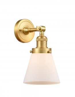 Cone - 1 Light - 6 inch - Satin Gold - Adjustable Sconce (3442|203-SG-G61-LED)