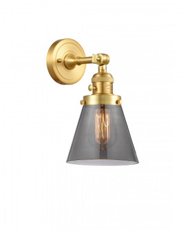 Cone - 1 Light - 6 inch - Satin Gold - Adjustable Sconce (3442|203SW-SG-G63)