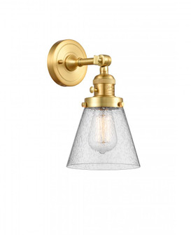 Cone - 1 Light - 6 inch - Satin Gold - Adjustable Sconce (3442|203SW-SG-G64)