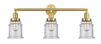 Canton - 3 Light - 30 inch - Satin Gold - Bath Vanity Light (3442|205-SG-G184-LED)
