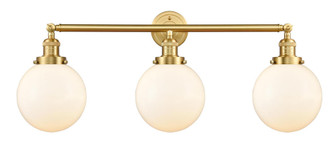 Beacon - 3 Light - 32 inch - Satin Gold - Bath Vanity Light (3442|205-SG-G201-8)