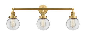 Beacon - 3 Light - 30 inch - Satin Gold - Bath Vanity Light (3442|205-SG-G202-6-LED)