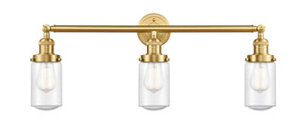 Dover - 3 Light - 31 inch - Satin Gold - Bath Vanity Light (3442|205-SG-G314-LED)