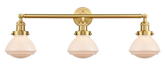 Olean - 3 Light - 31 inch - Satin Gold - Bath Vanity Light (3442|205-SG-G321-LED)