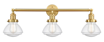 Olean - 3 Light - 31 inch - Satin Gold - Bath Vanity Light (3442|205-SG-G324)