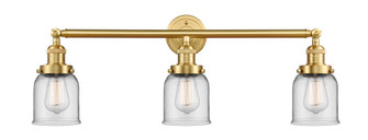 Bell - 3 Light - 30 inch - Satin Gold - Bath Vanity Light (3442|205-SG-G52)