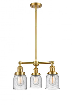 Bell - 3 Light - 19 inch - Satin Gold - Stem Hung - Chandelier (3442|207-SG-G54-LED)