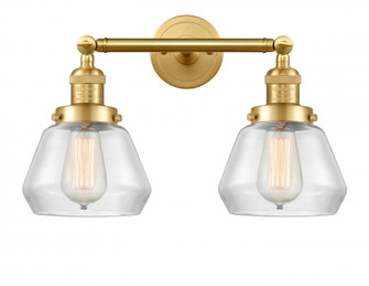 Fulton - 2 Light - 17 inch - Satin Gold - Adjustable Bath Vanity Light (3442|208-SG-G172-LED)