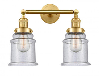 Canton - 2 Light - 17 inch - Satin Gold - Adjustable Bath Vanity Light (3442|208-SG-G184-LED)
