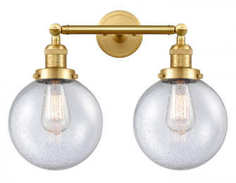 Beacon - 2 Light - 19 inch - Satin Gold - Adjustable Bath Vanity Light (3442|208-SG-G204-8-LED)