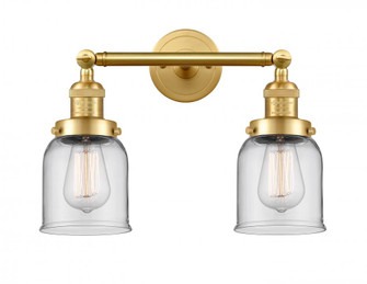 Bell - 2 Light - 16 inch - Satin Gold - Adjustable Bath Vanity Light (3442|208-SG-G52)