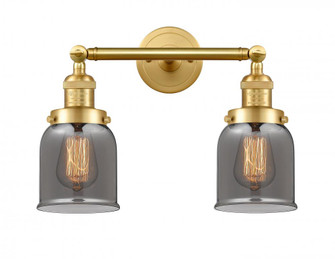 Bell - 2 Light - 16 inch - Satin Gold - Adjustable Bath Vanity Light (3442|208-SG-G53)
