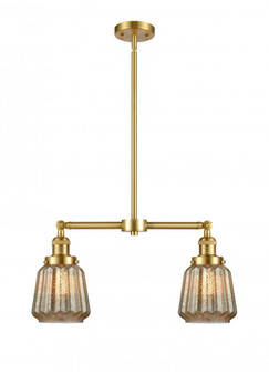 Chatham - 2 Light - 21 inch - Satin Gold - Stem Hung - Adjustable Island Light (3442|209-SG-G146-LED)