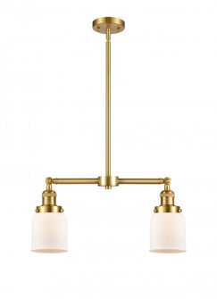 Bell - 2 Light - 21 inch - Satin Gold - Stem Hung - Island Light (3442|209-SG-G51)