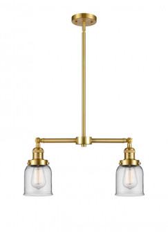 Bell - 2 Light - 21 inch - Satin Gold - Stem Hung - Adjustable Island Light (3442|209-SG-G52)
