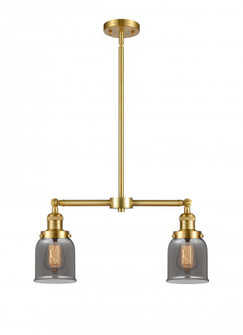 Bell - 2 Light - 21 inch - Satin Gold - Stem Hung - Adjustable Island Light (3442|209-SG-G53)