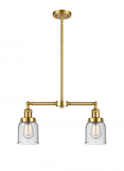 Bell - 2 Light - 21 inch - Satin Gold - Stem Hung - Adjustable Island Light (3442|209-SG-G54)