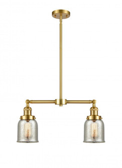 Bell - 2 Light - 21 inch - Satin Gold - Stem Hung - Island Light (3442|209-SG-G58-LED)