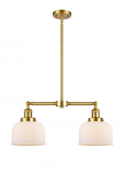 Bell - 2 Light - 21 inch - Satin Gold - Stem Hung - Island Light (3442|209-SG-G71)