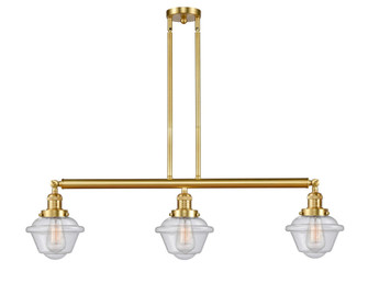 Oxford - 3 Light - 40 inch - Satin Gold - Stem Hung - Adjustable Island Light (3442|213-SG-G534)