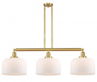 Bell - 3 Light - 42 inch - Satin Gold - Stem Hung - Adjustable Island Light (3442|213-SG-G71-L-LED)