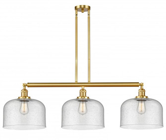 Bell - 3 Light - 42 inch - Satin Gold - Stem Hung - Adjustable Island Light (3442|213-SG-G74-L-LED)