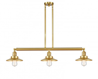 Railroad - 3 Light - 41 inch - Satin Gold - Stem Hung - Adjustable Island Light (3442|213-SG-M4-LED)