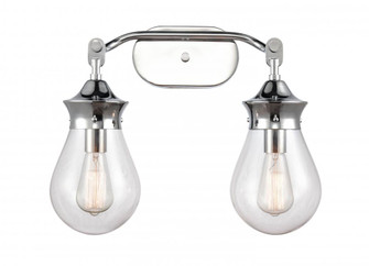 Genesis - 2 Light - 18 inch - Polished Chrome - Bath Vanity Light (3442|414-2W-PC-6CL-LED)