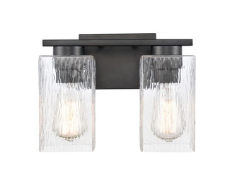 Juneau - 2 Light - 11 inch - Matte Black - Bath Vanity Light (3442|419-2W-BK-CL-LED)