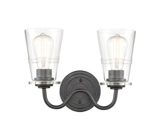 Scarlett - 2 Light - 14 inch - Matte Black - Bath Vanity Light (3442|421-2W-BK-CL-LED)